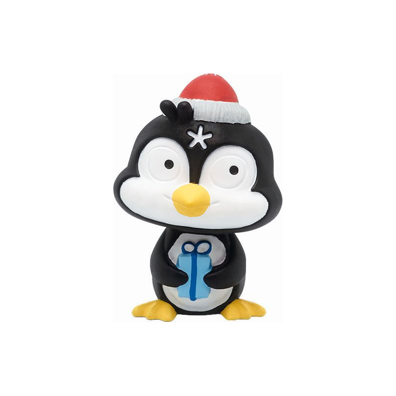Tonies® Pinguin mit Weihnachtsmütze und blauem Geschenk: 24 neue Weihnachtslieder, 54 Min., ab 3 Jahren.