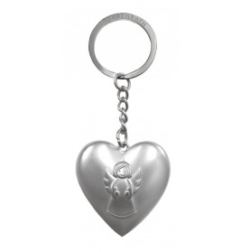 Schlüsselanhänger: Ich beschütze dich - Herz mit Schutzengel
