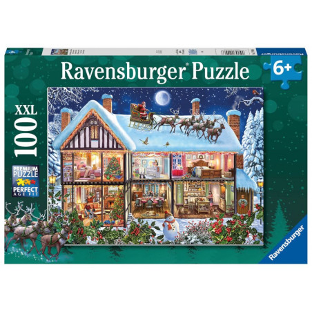 Puzzle Weihnachten zu Hause 100 Teile