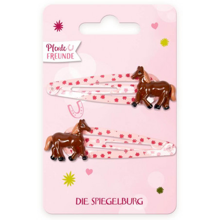 Haarclips Pferdefreunde, sortiert