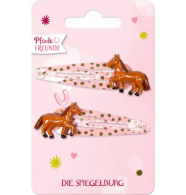 Haarclips Pferdefreunde, sortiert