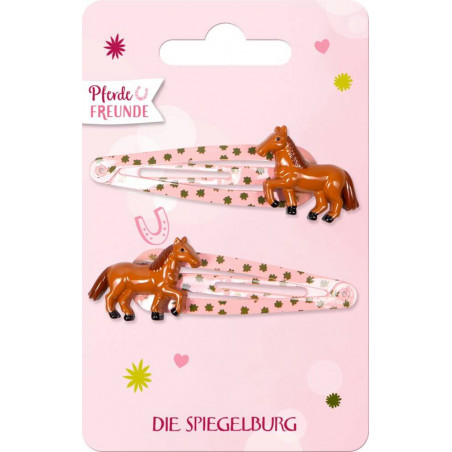 Haarclips Pferdefreunde, sortiert