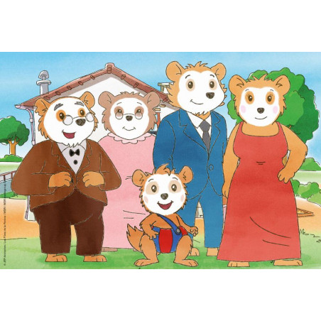 Schmidt Spiele 56414 Puzzle Bobo Siebenschläfer Freunde und Familie 3x24 Teile