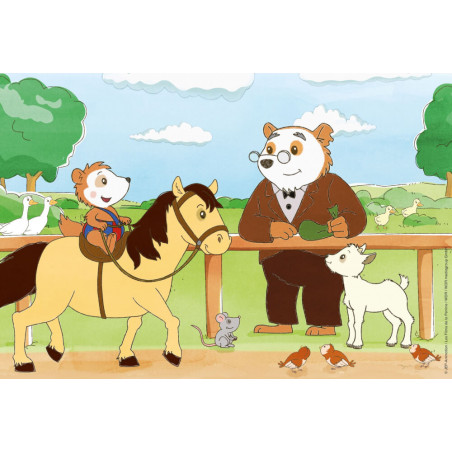 Schmidt Spiele 56415 Puzzle Bobo Siebenschläfer Auf ins Abenteuer 3x48 Teile