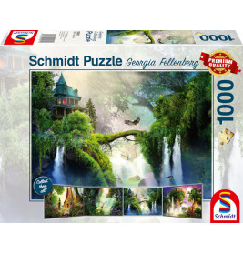 Schmidt Spiele 59911 Puzzle Georgia Fellenberg  Verwunschene Quelle 1000 Teile