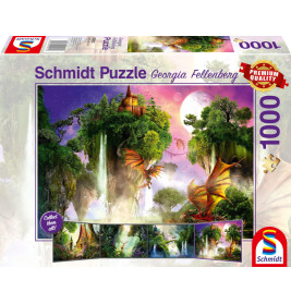 Schmidt Spiele 59912 Puzzle Georgia Fellenberg  Wächter des Waldes 1000 Teile