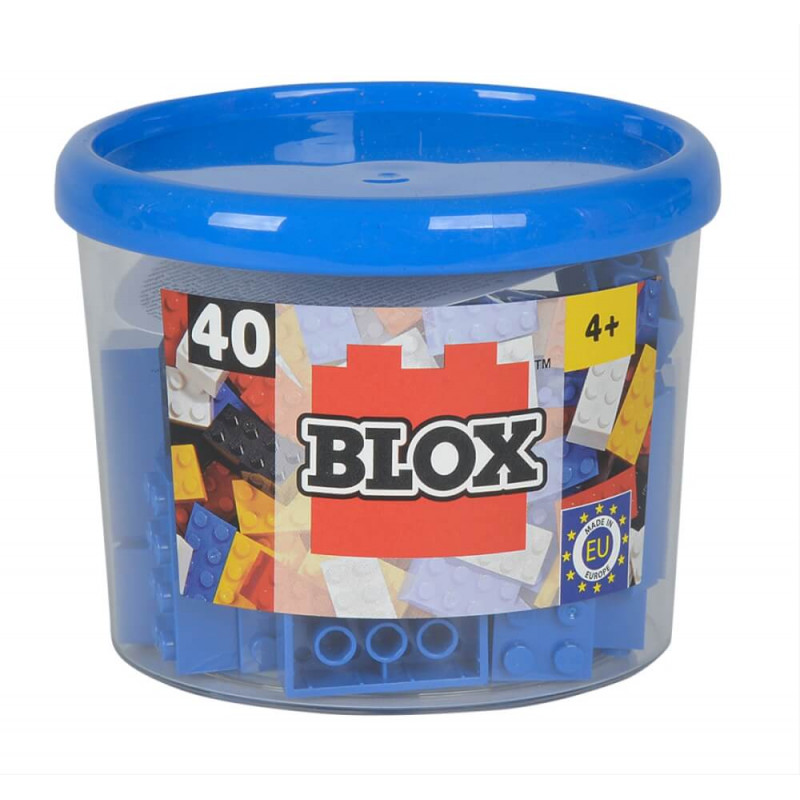 Blox 40 blaue 8er Steine in Dose