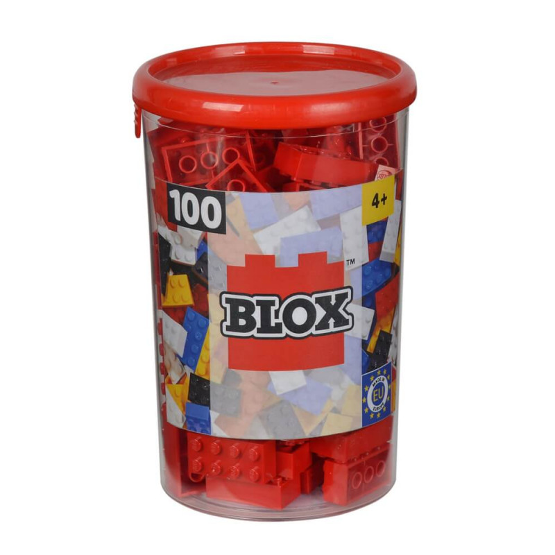 Blox 100 rote 8er Steine in Dose