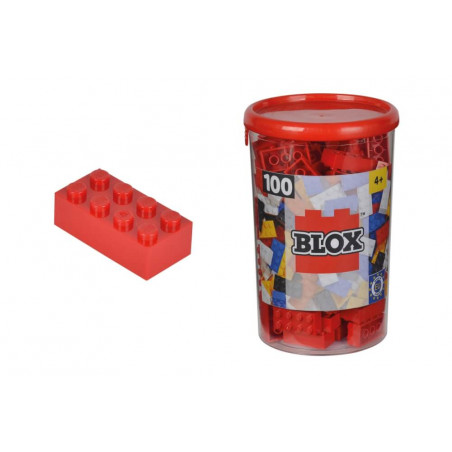 Blox 100 rote 8er Steine in Dose