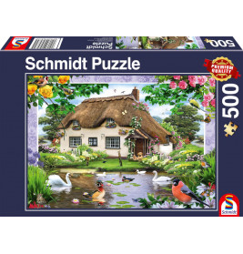 Schmidt Spiele 58974 Puzzle Romantisches Landhaus 500 Teile