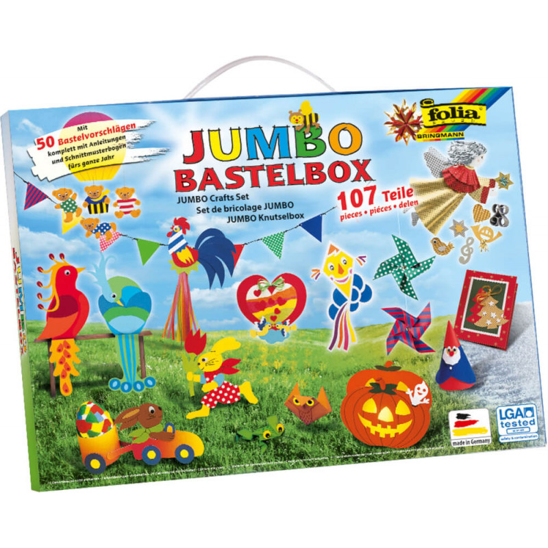 Folia - JUMBO Bastelkoffer 107 teilig