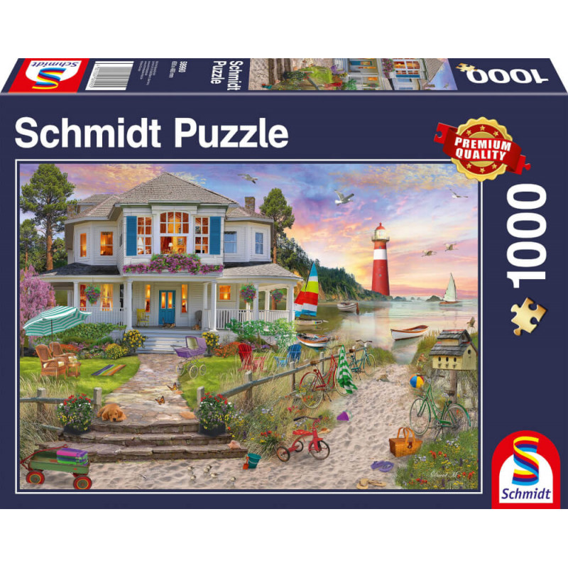 Schmidt Spiele 58990 Puzzle Das Strandhaus 1000 Teile