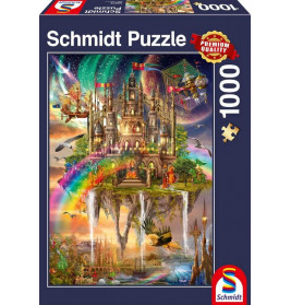 Schmidt Spiele 58979 Puzzle Stadt im Himmel 1000 Teile