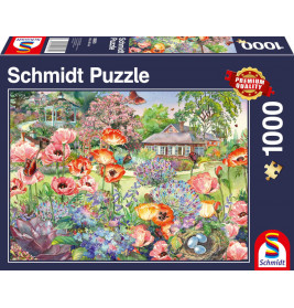 Schmidt Spiele 58975 Puzzle Blühender Garten 1000 Teile