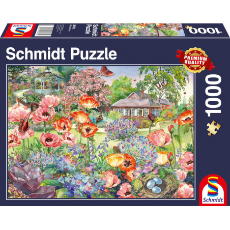 Schmidt Spiele 58975 Puzzle Blühender Garten 1000 Teile