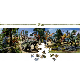 Panorama-Puzzle T-Rex World 250 Teile