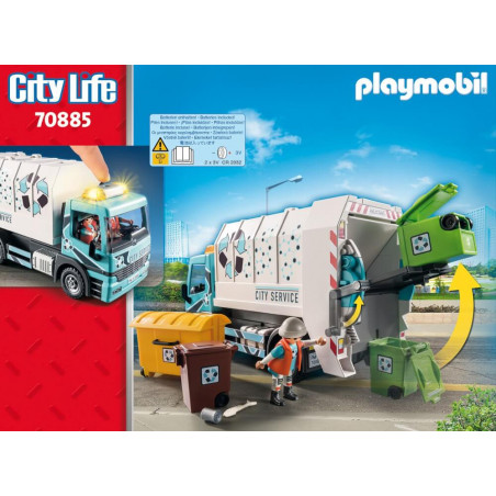 PLAYMOBIL 70885 Müllfahrzeug mit Blinklicht