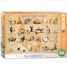 EuroGraphics Puzzle Yoga ist eine Familienaktivität 500 Teile