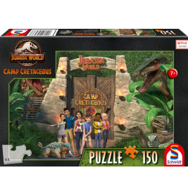 Schmidt Spiele 56437 Puzzle Jurassica World Camp Cretaceous Neue Abenteuer Camp Kreidezeit 150 Teile