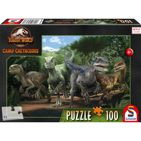 Schmidt Spiele 56436 Puzzle Jurassica World Camp Cretaceous Neue Abenteuer Das Velociraptor Rudel 10