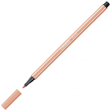 Premium-Filzstift - STABILO Pen 68 - Einzelstift - apricot