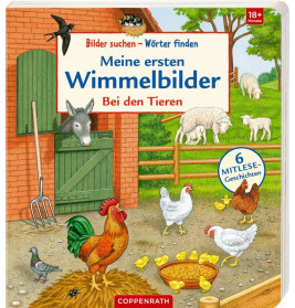 Bilder su.-Wörter fi.: Meine 1.Wimmelbilder - Bei den Tieren