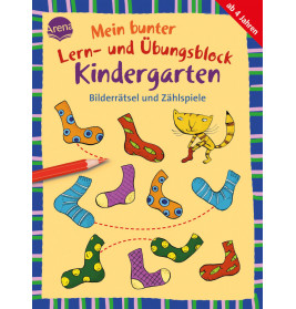 Barnhusen, Friederike: Mein bunter Lern- und Übungsblock Kindergarten – Bilderrätsel und Zählspiele