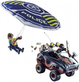 PLAYMOBIL 70781 Polizei-Fallschirm: Verfolgung des Amphibien-Fahrzeugs