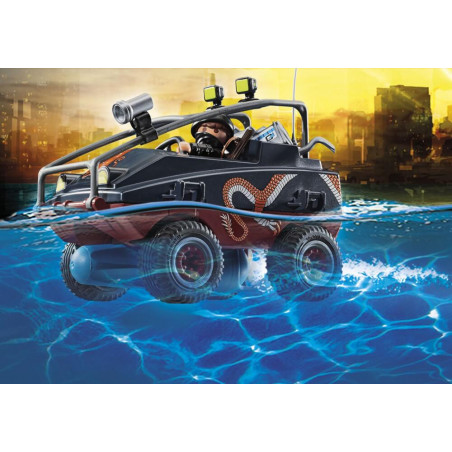 PLAYMOBIL 70781 Polizei-Fallschirm: Verfolgung des Amphibien-Fahrzeugs