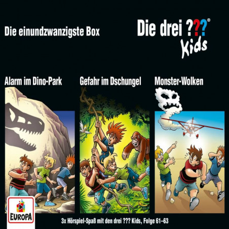 Die drei Die drei ?? Kids Cover: Dino-Park-Verfolgung, Dschungelgefahr und Kinder fliehen vor Wolkenmonstern. Die drei Die drei ?? Kids Cover: Dino-Park-Verfolgung, Dschungelgefahr und Kinder fliehen vor Wolkenmonstern.