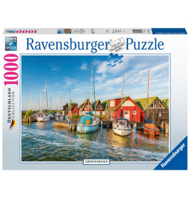 Ravensburger 17092 Puzzle Romantische Hafenwelt von Ahrenshoop 1000 Teile