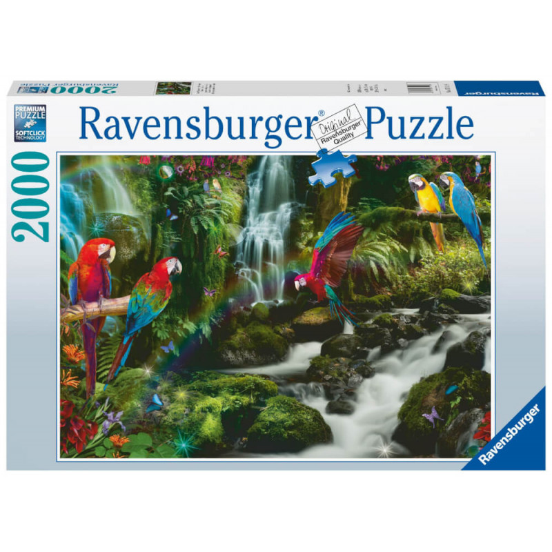 Ravensburger 17111 Puzzle Bunte Papageien im Dschungel 2000 Teile