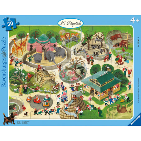 Puzzle Ali Mitgutsch -Im Zoo 30Teile