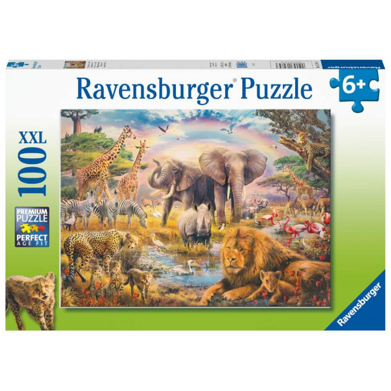 Ravensburger 13284 Puzzle Afrikanische Savanne 100 Teile