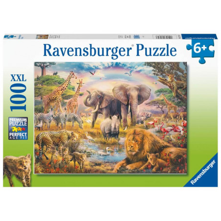 Ravensburger 13284 Puzzle Afrikanische Savanne 100 Teile