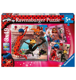 Ravensburger 05189 Puzzle Unsere Helden Ladybug und Cat Noir 49 Teile