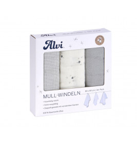 Mull-Windeln Faces 3er Pack,