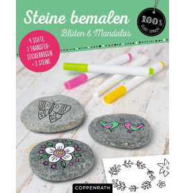 Steine bemalen - Blüten & Mandalas (100% s.g.)