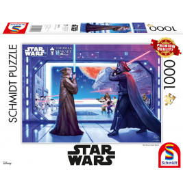 Schmidt Spiele 59953 Puzzle Thomas Kinkade Lucas Film Star Wars Obi Wan's Final Battle 1.000 Teile