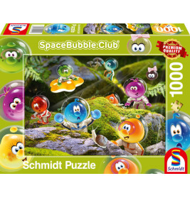 Schmidt Spiele 59942 Puzzle Spacebubble Club Ankunft im Mooswald 1.000 Teile