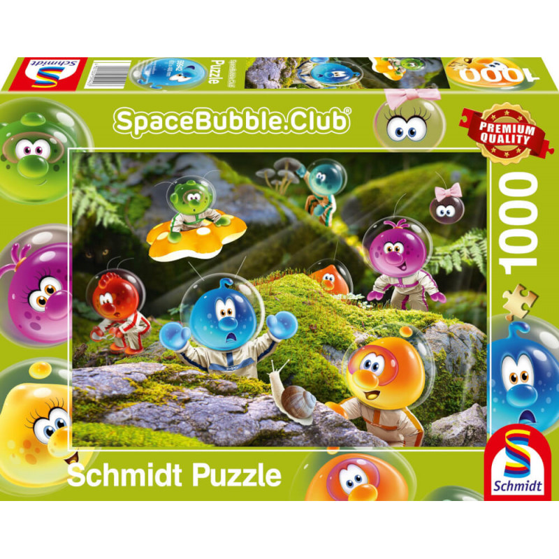 Schmidt Spiele 59942 Puzzle Spacebubble Club Ankunft im Mooswald 1.000 Teile