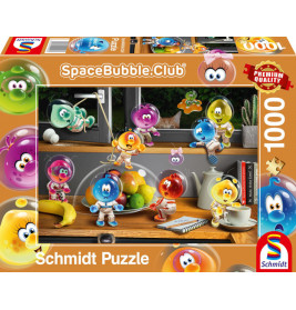 Schmidt Spiele 59943 Puzzle Spacebubble Club Eroberung der Küche 1.000 Teile