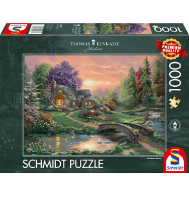 Schmidt Spiele 59937 Puzzle Thomas Kinkade Sweetheart Retreat 1.000 Teile