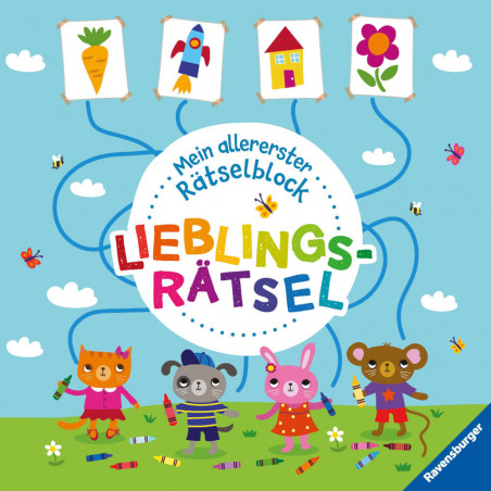 Ravensburger 48983 Mein allererster Rätselblock: Lieblingsrätsel