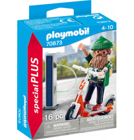 PLAYMOBIL 70873 Hipster mit E-Roller