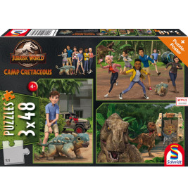 Schmidt Spiele 56434 Puzzle Jurassica World Camp Cretaceous Neue Abenteuer Abenteuer auf Isla Nublar