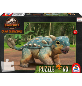 Schmidt Spiele 56435 Puzzle Jurassica World Camp Cretaceous Neue Abenteuer Der Ankylosaurus Bumpy 60