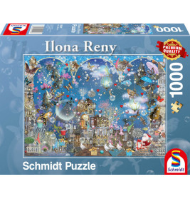 Schmidt Spiele 59947 Puzzle Ilona Reny Blauer Nachthimmel 1000 Teile