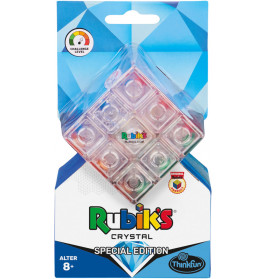 ThinkFun 76473 Rubik's Crystal - Der transparente Rubik's Cube, Ein Sammlerstück und Denkspiel für E