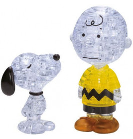 Crystal Puzzle - Snoopy & Charly Brown